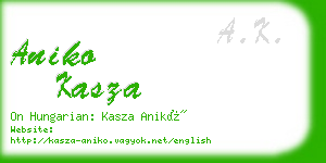 aniko kasza business card